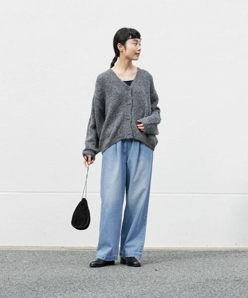 「かぐれ」 デニムパンツ FREE ブラック系その他 レディースの画像
