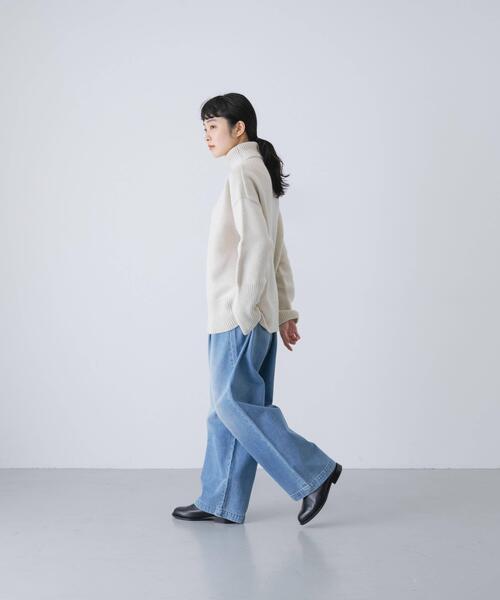 「かぐれ」 デニムパンツ FREE ブラック系その他 レディースの画像