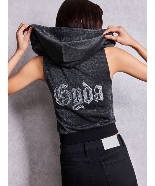 GYDA（ジェイダ） パーカー BACK GYDA bijouノースリパーカー 