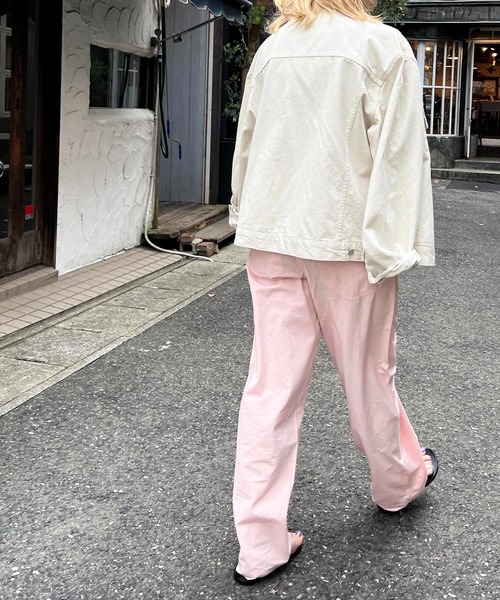 「CANAL JEAN」 「red chop works」パンツ 38 グレー レディース_画像3