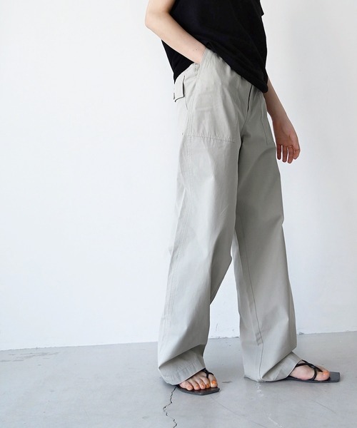 「CANAL JEAN」 「red chop works」パンツ 38 グレー レディース_画像7