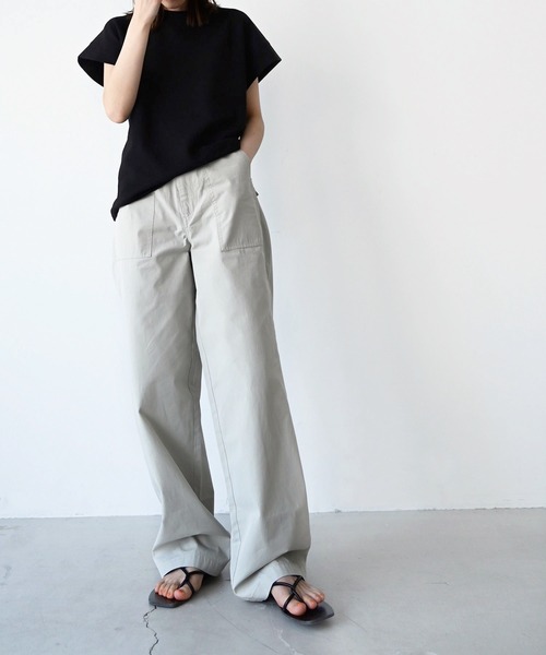 「CANAL JEAN」 「red chop works」パンツ 38 グレー レディース_画像9