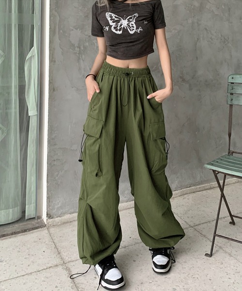 「DAY CLOSET」 カーゴパンツ M グレー レディース_画像4