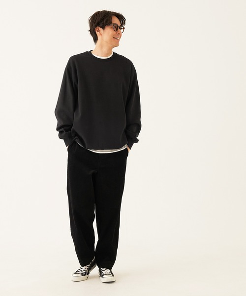 「coca（coca）」 長袖Tシャツ M グレイッシュベージュ メンズ_画像3