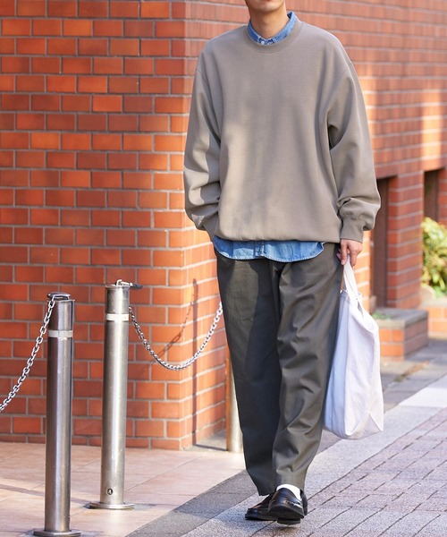 「coca（coca）」 長袖Tシャツ M グレイッシュベージュ メンズ_画像7