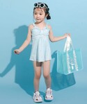 水着 ギンガムチェックワンピース水着(90~1...の詳細画像2