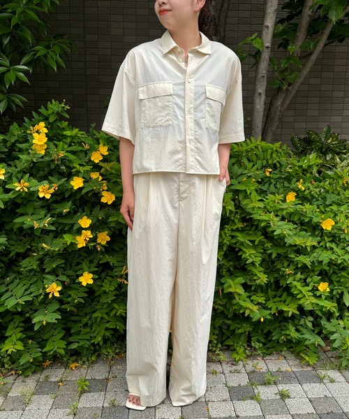 「NAVE」 半袖シャツ 1 ベージュ レディース_画像2