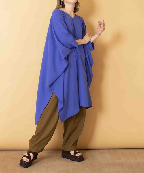 「OSMOSIS」 「loaf」イージーパンツ ONE SIZE グレー レディース_画像9