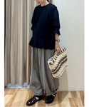 tシャツ 「汗染み防止」レース切替トップス レ...の詳細画像2