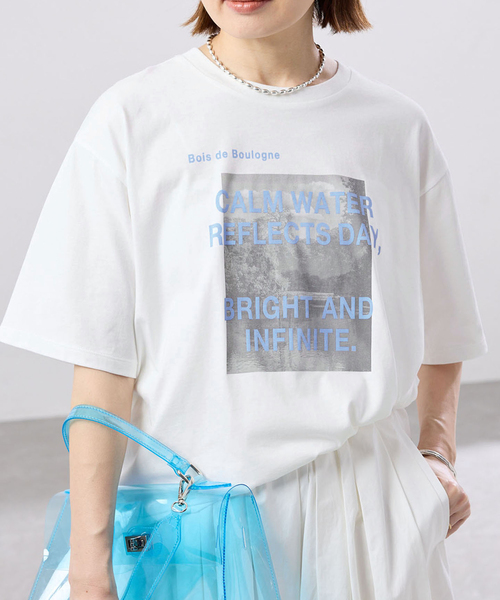 IENA（イエナ） tシャツ 半袖 「WEB限定/追加」コットンフォトプリント