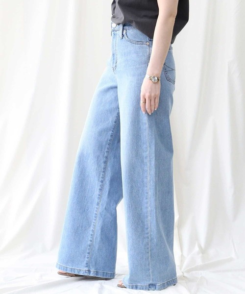 「SOMETHING」 デニムパンツ S ライトインディゴブルー レディース_画像9