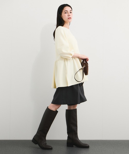 「LE CERCLE par rope'」 7分袖カットソー FREE オフホワイト レディース_画像6