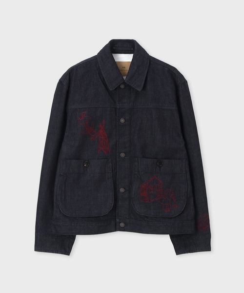 PS Paul Smith ブルゾン アウター Embroidered” デニムブルゾン
