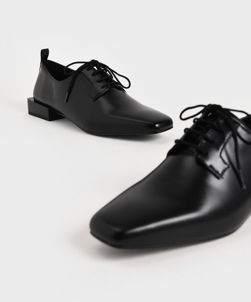 CHARLES ＆ KEITH フォーマルシューズ スクエアトゥ ダービー