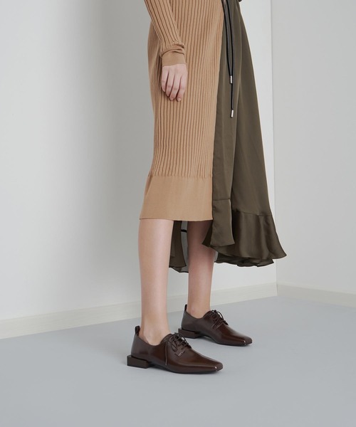 CHARLES & KEITHフォーマルシューズ スクエアトゥ ダービーシューズ CHARLES ＆ KEITH バレエシューズ パンプス スクエアトゥボウ