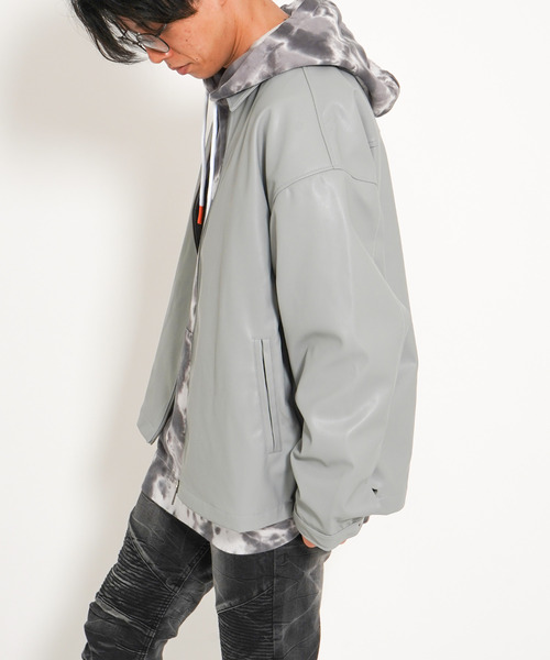 VINCE フェイクパージャケット VENCE EXCHANGE コート ジャケット フェイクレザージャケット