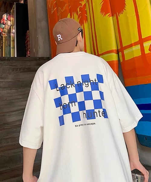 96thes tシャツ 韓国ストリート ビッグシルエットプリントロゴTシャツ