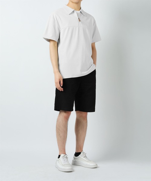 Cloudstyle ポロシャツ 「Cloudstyle」ハーフジップ 半袖
