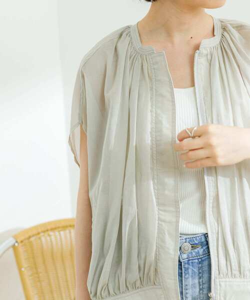 ジャケット ブルゾン ポンチョギャザーショートブルゾン URBAN