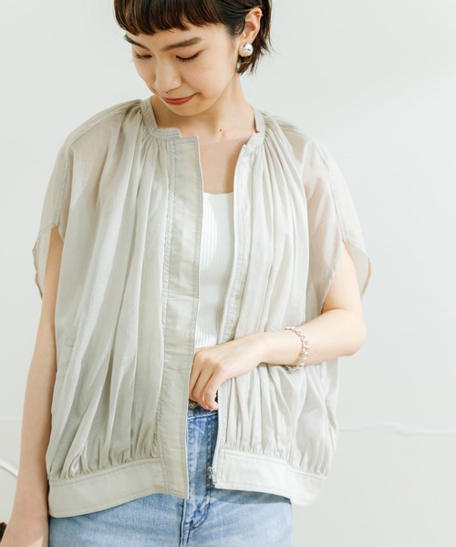 ジャケット ブルゾン ポンチョギャザーショートブルゾン URBAN