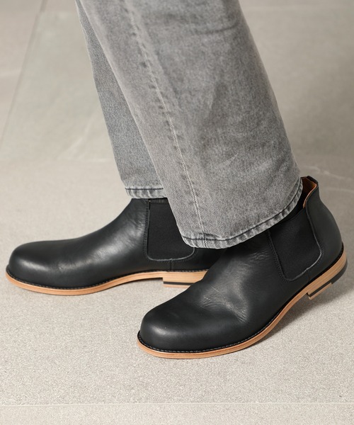 ブーツ 「PADRONE」別注 SIDE GORE BOOTS PX7358-1218-15A サイドゴアブーツ  チェルシーブーツの画像