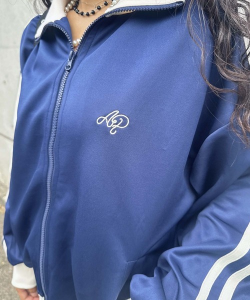 AS KNOW AS（アズノゥアズ） ジャージ ワンポイント刺繍ロゴ サイド