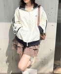 ジャージ ワンポイント刺繍ロゴ サイドライント...の詳細画像2