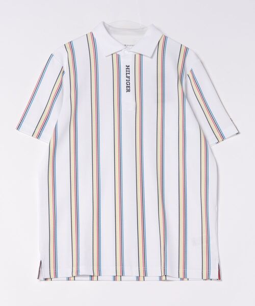 TOMMY HILFIGER GOLF ポロシャツ マルチストライプ 半袖シャツ TOMMY HILFIGER GOLF ポロシャツ マルチストライプ 半袖シャツ