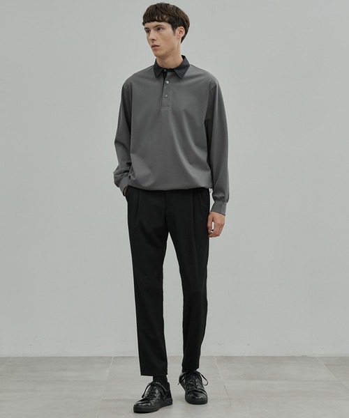 UNITED TOKYO アウトラストスラックス アウトラスト 2タックスラックス(1 DARK GREY): : メンズ