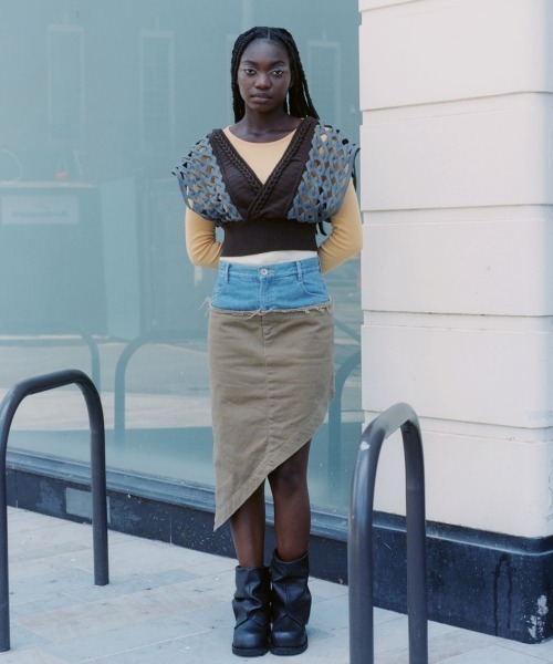 leinwande（ラインヴァンド） スカート Asymmetry Cotton Skirt