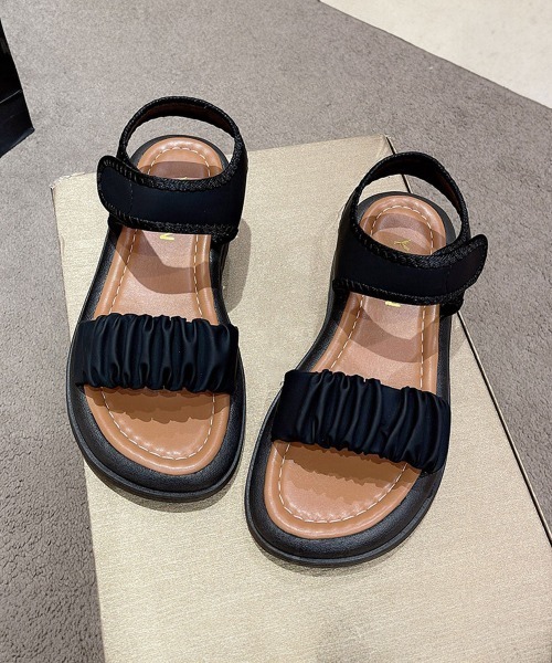 サンダル 厚底サンダル スポーツサンダル 美脚効果 韓国 L1592 miniministore サンダル 厚底 スポーツサンダル 美脚 夏靴韓国風