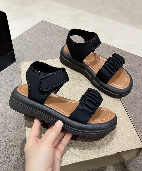miniministore サンダル 厚底 スポーツサンダル 美脚 夏靴韓国風
