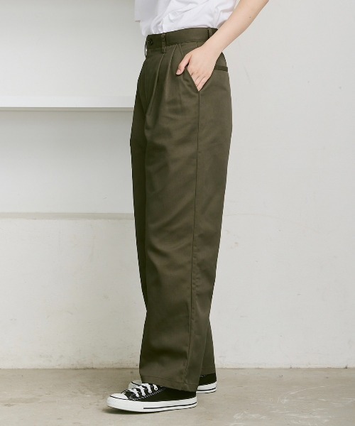 flaner チノパン Loose tuck chino pants / ルーズタックチノパン