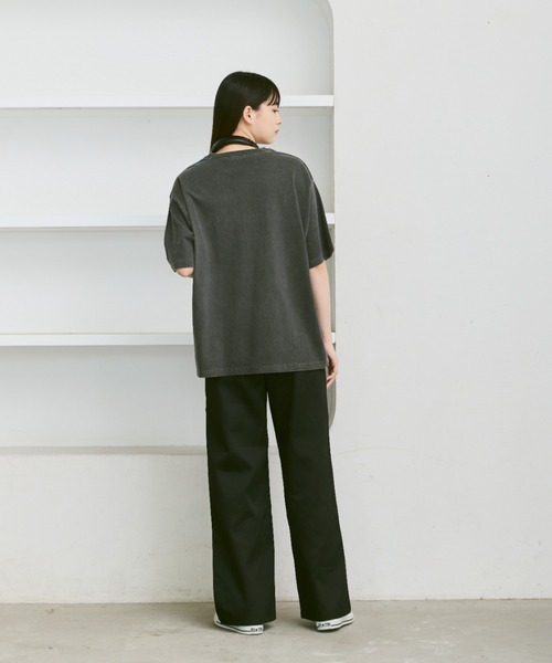 flaner チノパン Loose tuck chino pants / ルーズタックチノパン