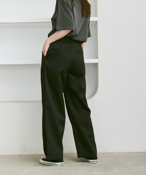 flaner チノパン Loose tuck chino pants / ルーズタックチノパン