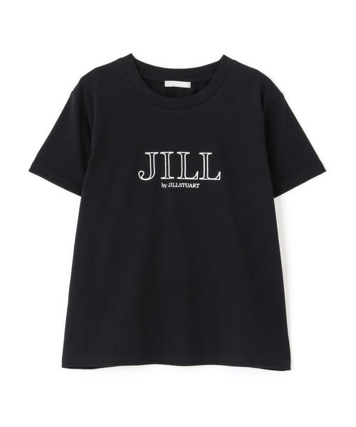 tシャツ オーガニックコットンロゴライン刺繍Ｔシャツ レディース JILL by STUART tシャツ オーガニックコットンロゴライン刺繍T