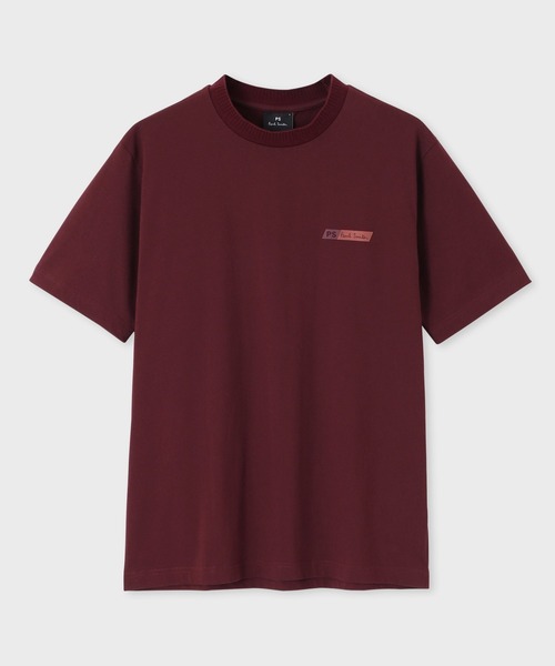 PS Paul Smith tシャツ PSロゴ ネックリブ 半袖カットソー