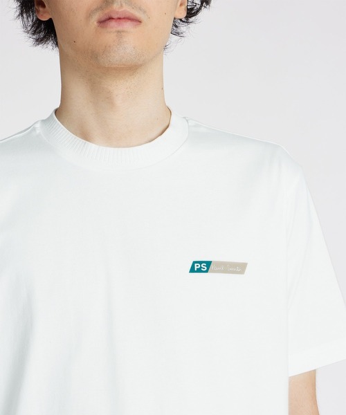 PS Paul Smith tシャツ PSロゴ ネックリブ 半袖カットソー