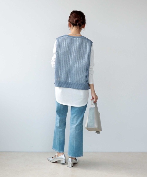 ベスト ジレ ギマメッシュベスト レディース Jines ベスト ジレ ギマメッシュベスト レディース : ZOZOTOWN