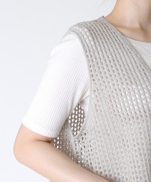 ベスト ジレ ギマメッシュベスト レディース Jines ベスト ジレ ギマメッシュベスト レディース : ZOZOTOWN