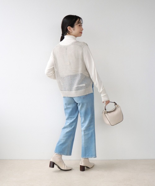 Jines ベスト ジレ ギマメッシュベスト レディース : ZOZOTOWN