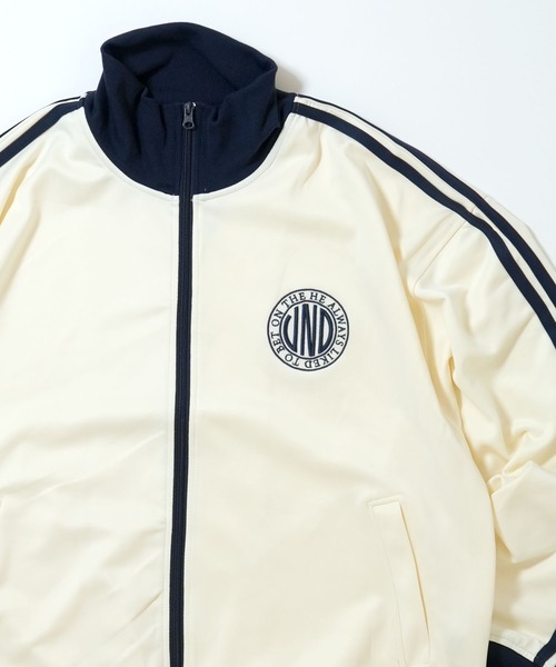 おしゃれスタ ジャージ embroidery side line track jacket/胸