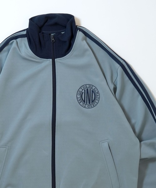 おしゃれスタ ジャージ embroidery side line track jacket/胸