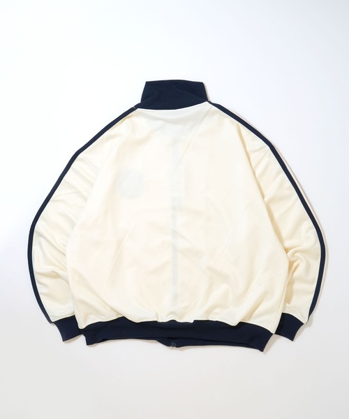 おしゃれスタ ジャージ embroidery side line track jacket/胸