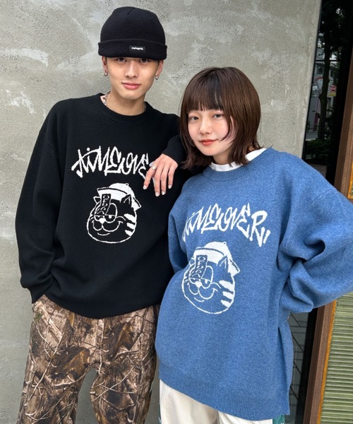 A'gem（エージェム） tシャツ A'GEM/9 × .kom OFUDA 猫キャットプル
