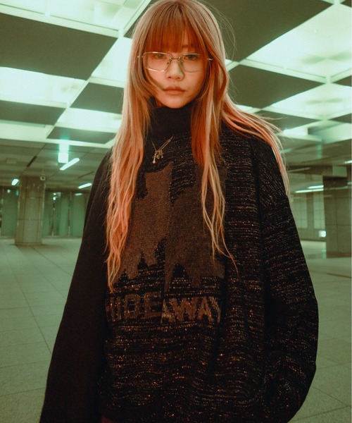 トップス BLAYMORE Hideawy Glitter Knit BLAYMORE】Hideaway Glitter Knit / ラメ糸 猫 ニット（ニット