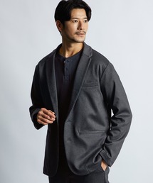 超最終セール★ランバンオンブルー サマージャケット 50 ネイビー レオパード柄 LANVIN en Bleu ジャケット テーラードジャケット セットアップ