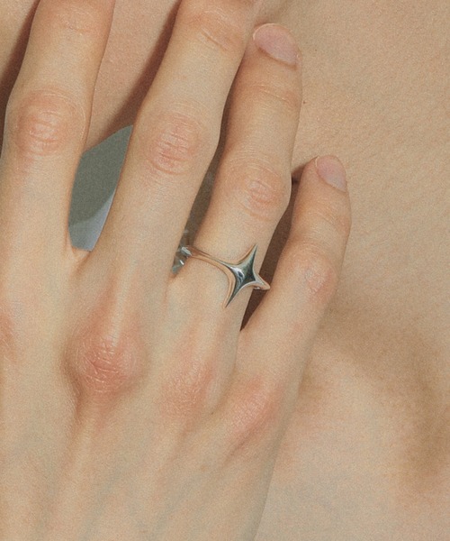 [New Arrivals] シルバー925 Starリング whoseA 指輪 リング 「silver925」4pointed starRing/ 四芒星