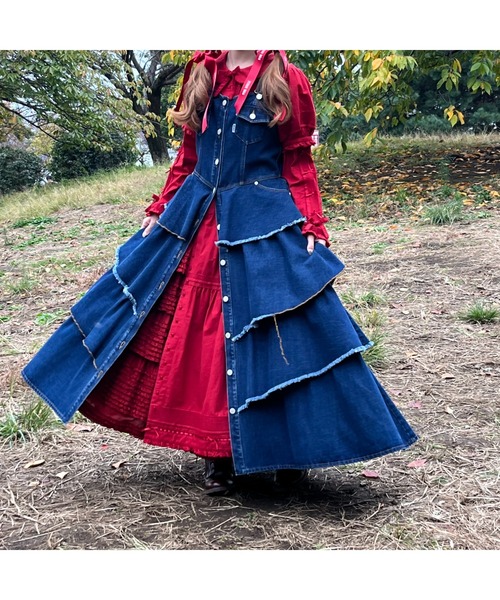 ジャンバースカートPINK HOUSE PINK HOUSE ジャンパースカート DENIM JUMPER SKIRT : ZOZOTOWN
