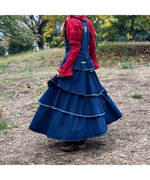 ジャンバースカートPINK HOUSE PINK HOUSE ジャンパースカート DENIM JUMPER SKIRT : ZOZOTOWN